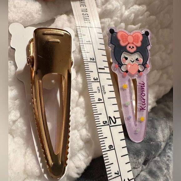New Sanrio Kuromi Hair Accessories – 2 pcs Hair Clips - Picture 10 of 16
